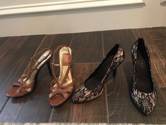 Womens high heels- BOTH PAIRS- 6.5- Want gone make an offer