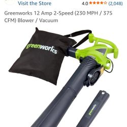 Greenwork Lawn / Leaf Blower And Vacuum
