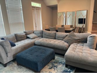Sectional with ottoman