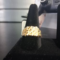 10k Gold Nugget Ring 