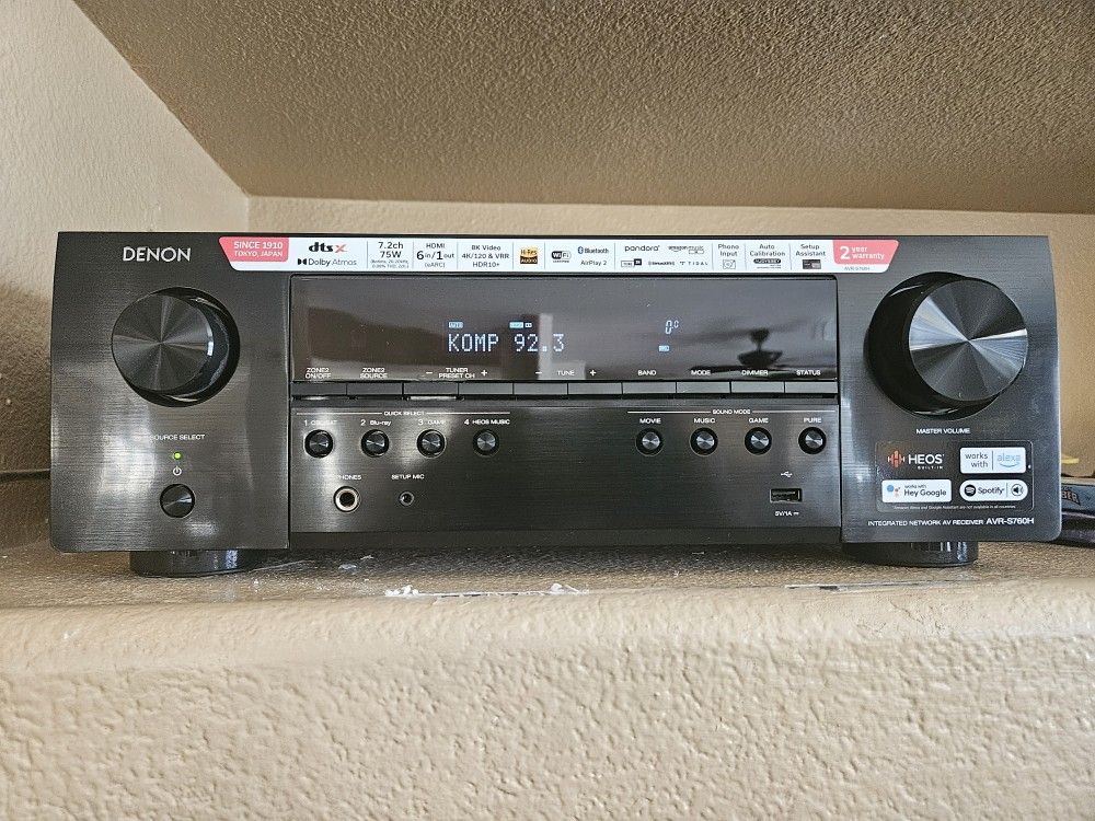 DenonAVR- S760H Receiver + 7 JBL Speakers