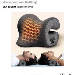 Heated Neck Stretcher for Pain Relief, Chiropractic Pillow for Shoulder,Brand New In Box