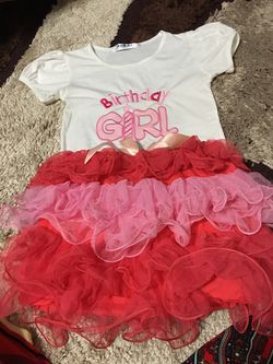 Birthday girl costume size 5t