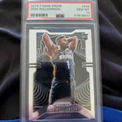 2019 Zion Williamson PSA 10 Panini Prizm 