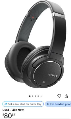 Sony MDRZX770BN Bluetooth and Noise Canceling Headset (Black)