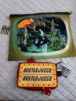 Beetlejuice HARVEYS crossbody bag and dust bag