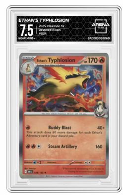 Pokemon Ethan's Typhlosion Destined Rivals 7.5 Graded Card