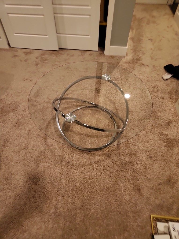 38 Inch Glass Coffee Table