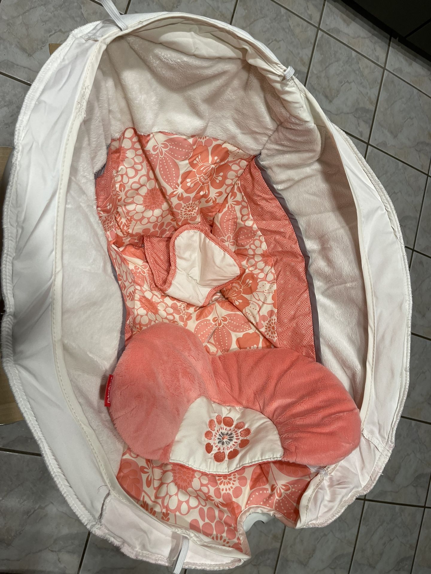Fisher Price Coral Floral Cradle Swing