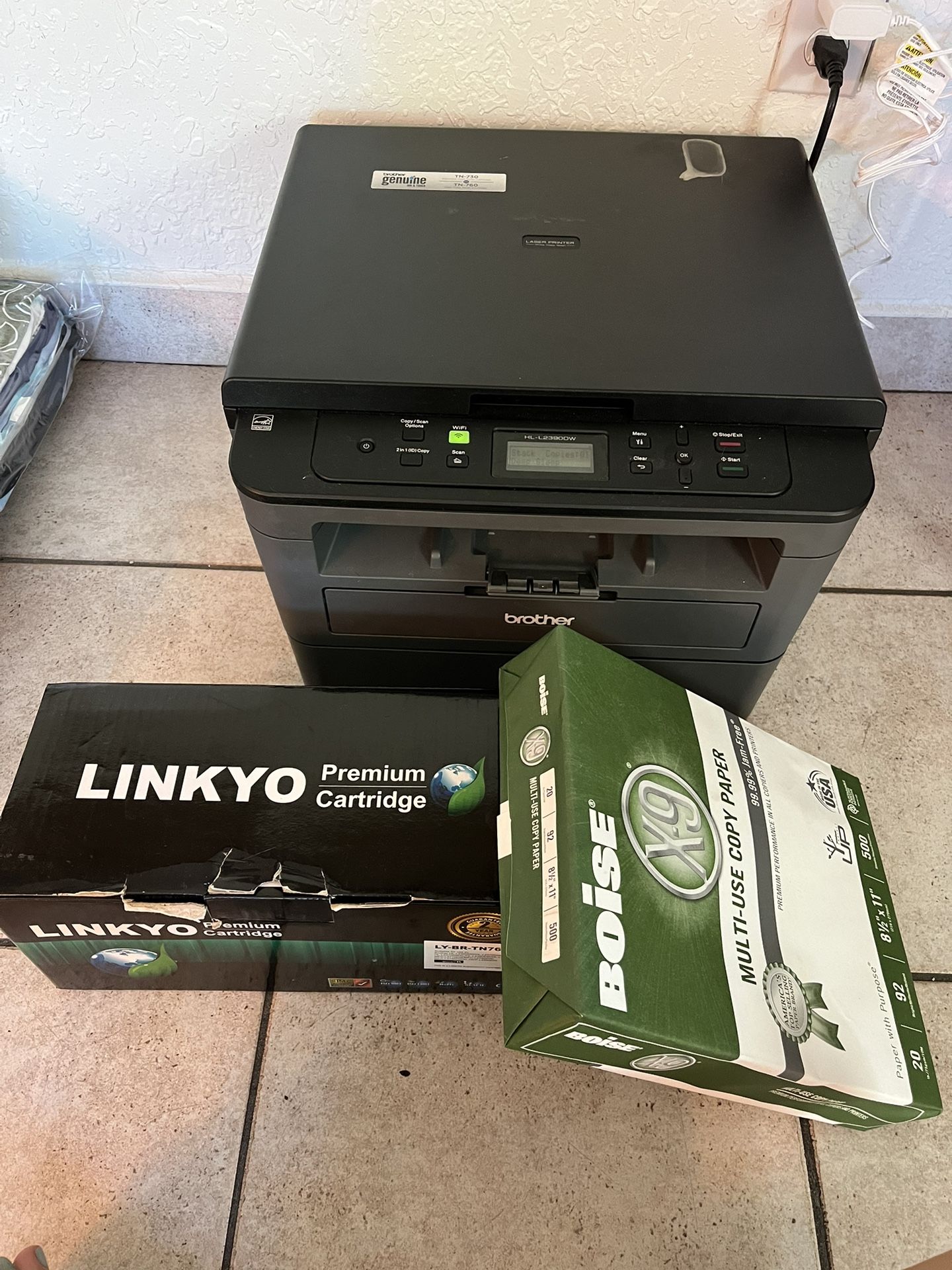 Printer - Brother HL-L2390DW + Extra Ink + Extra Paper