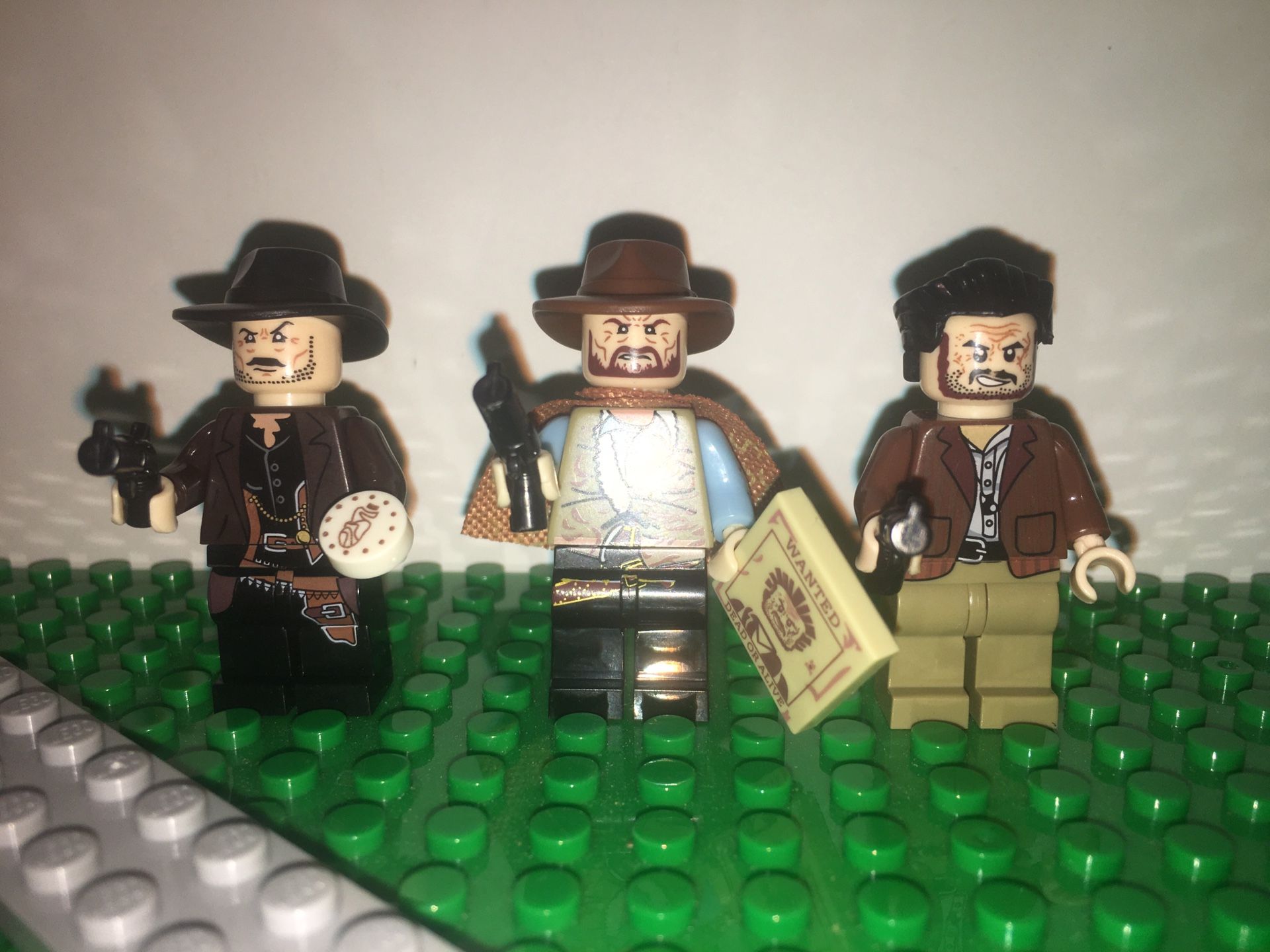 The good the bad and the ugly - Clint Eastwood - 3 figures / cake toppers LEGO