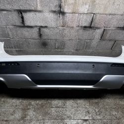 ✅ 2020 2021 2022 2023 FORD EXPLORER REAR BUMPER COVER OEM ORIGINAL WHITE PERL + LOWER VALANCE + SILVER LOWER PART