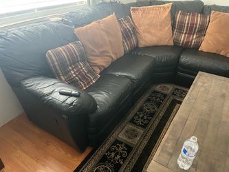 Black sectional sofa