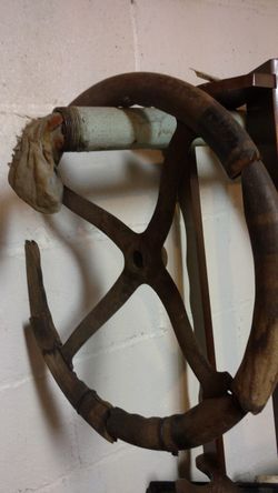 Old steering wheel