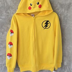 Pokemon Pikachu Hoodie Kids Size L (14/16) NWT  YELLOW