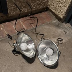 Set Of 2 Clamp On Lamps