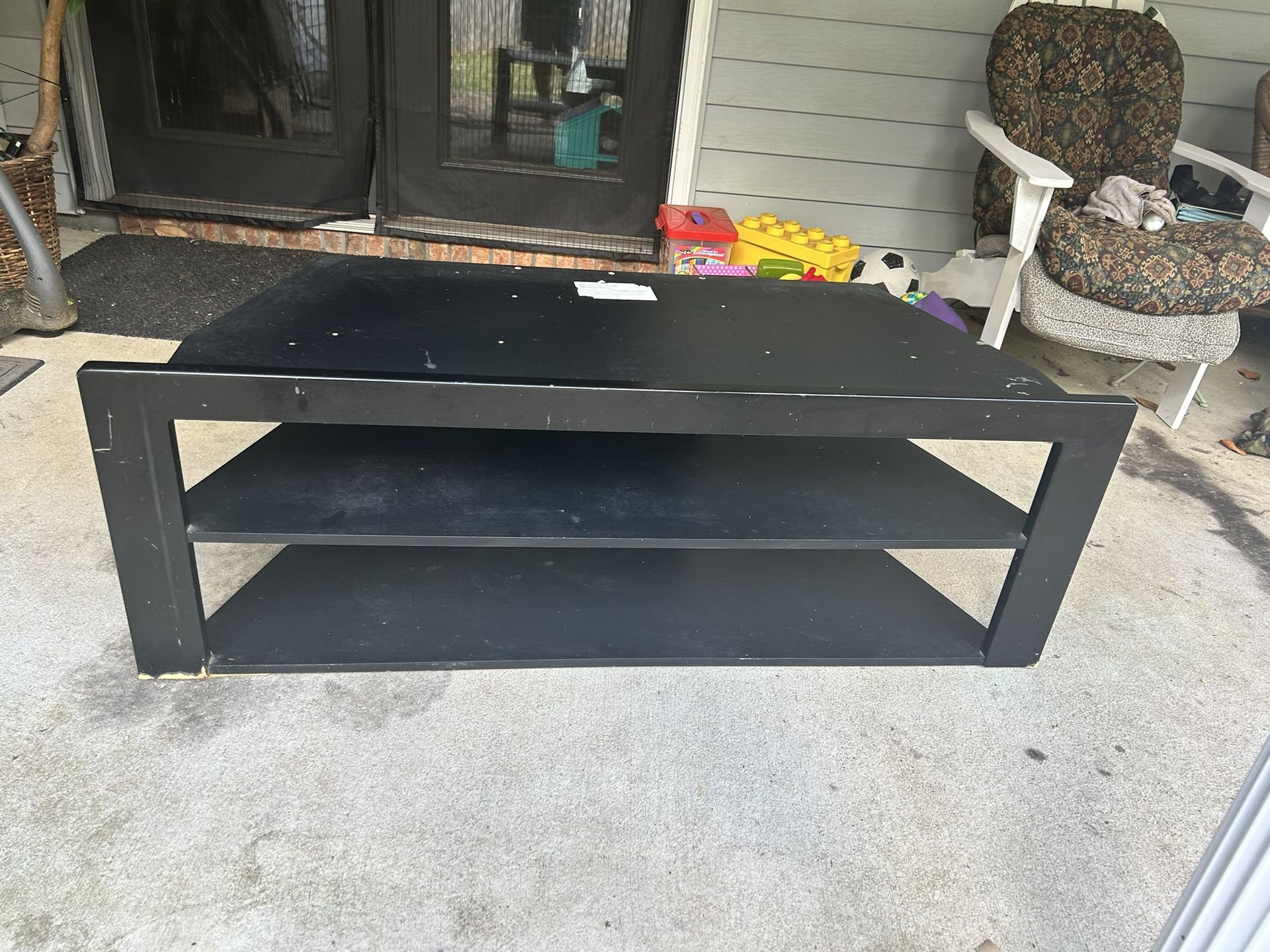 TV Stand 47” X 19-1/2 (Entire stand 54” long)