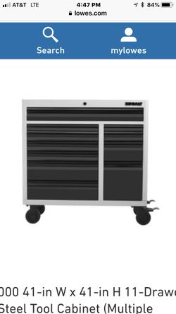 Kobalt white tool chest best sale