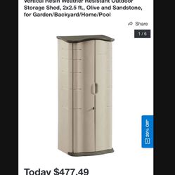 Rubbermaid 2.5-ft x 3 ft Resin Storage Shed  Was $370