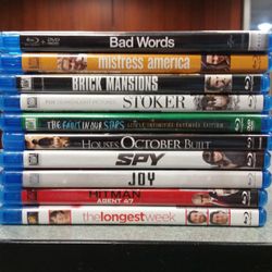 Blu-rays Movie Lot of 10