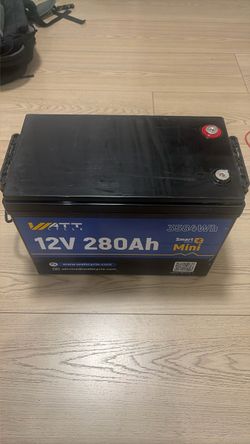 WattCycle 12V 280Ah LiFePO4 Battery Smart Mini