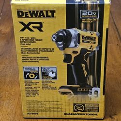 Dewalt 20V MAX XR Cordless Impact Driver (Tool Only) Brand New 