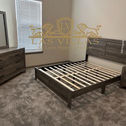 Bedroom Set , Bed , Nightstand, Dresser, Mirror New