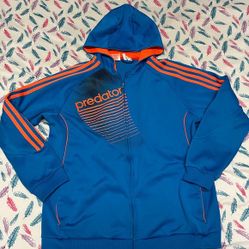 Adidas Kids Blue and Orange Predator Jacket