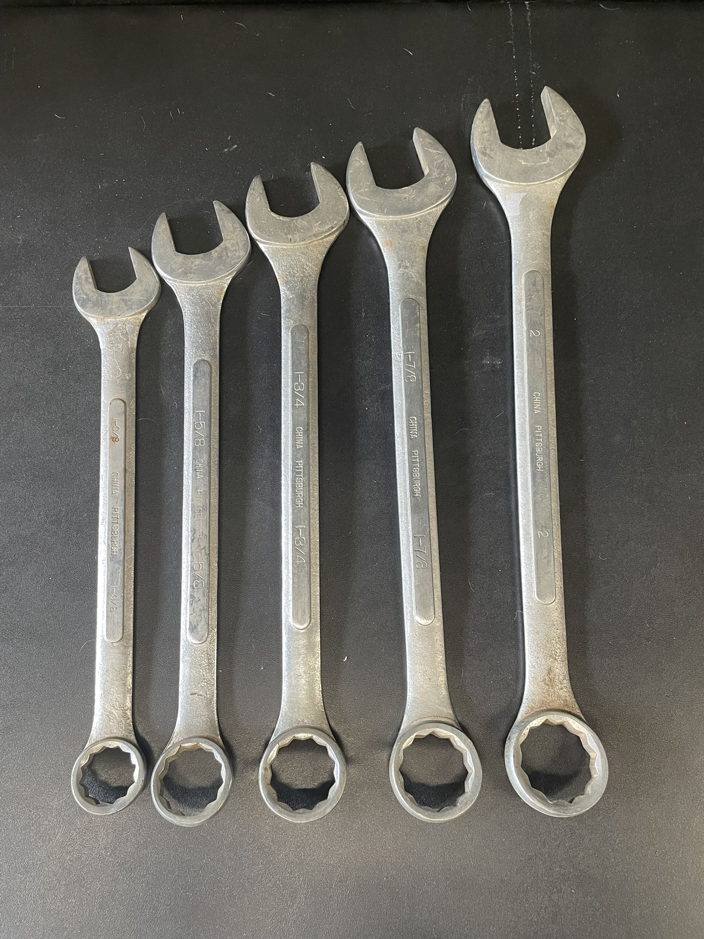 Large Open End Wrench Set