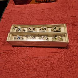 New Jeweled Napkins Ring 8 Total. 