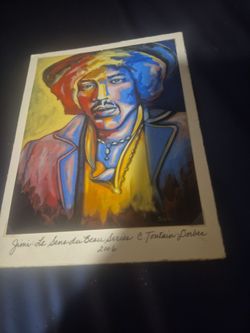 Jimi Hendrix Art Print by C. Toutain-Dorbec 2006