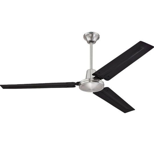 #785 Westinghouse Lighting (contact info removed) Jax Ceiling Fan, 56-Inch, Brushed Nickel Black Blades

