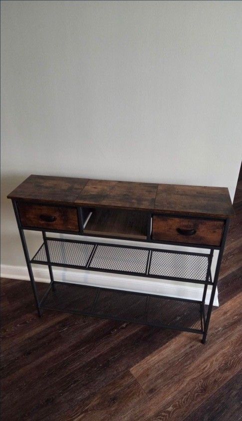 Console Table With Drawers And Storage