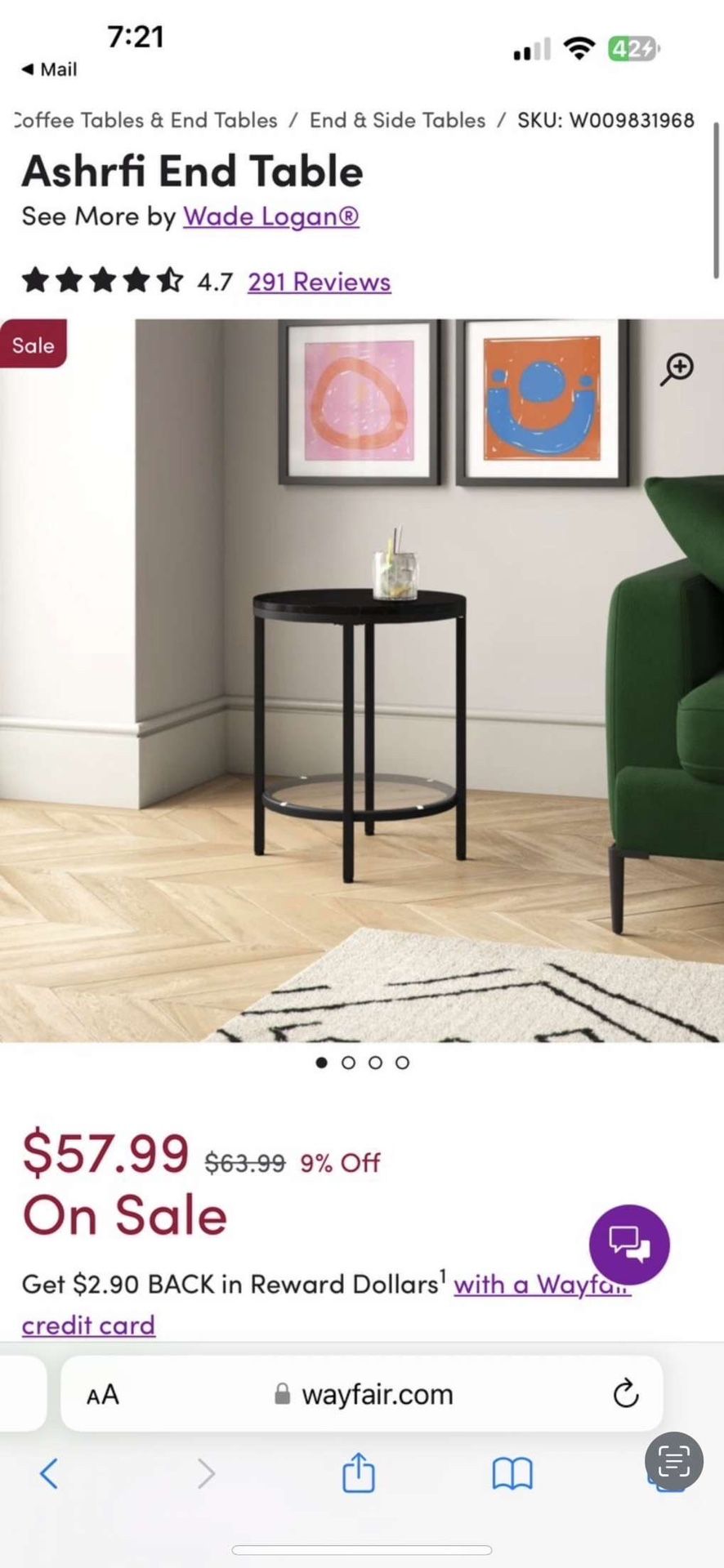 wayfair side tables BRAND NEW
