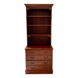 Ethan Allen Vintage Heirloom Maple Bookcase And Student Desk Set (5 Piece Set)