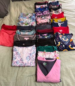 🩺 Huge Lot of Women's Nursing Medical Scrub Tops (Sizes L to 3XL)