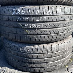 Set Of Tires (4) 225-40-18 Pirelli Runflats
