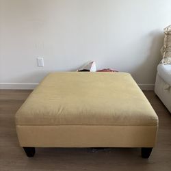 Yellow Ottoman with Storage
