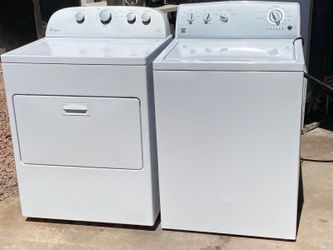 KENMORE WASHER AND WHIRLPOOL ELECTRIC DRYER