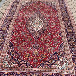 6 X 10 Handmade Persian Kashan Rug