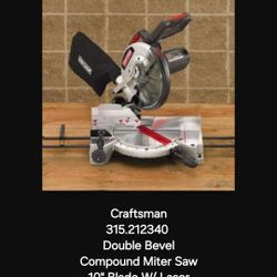 Craftsman 10" Double Bevel Miter Saw