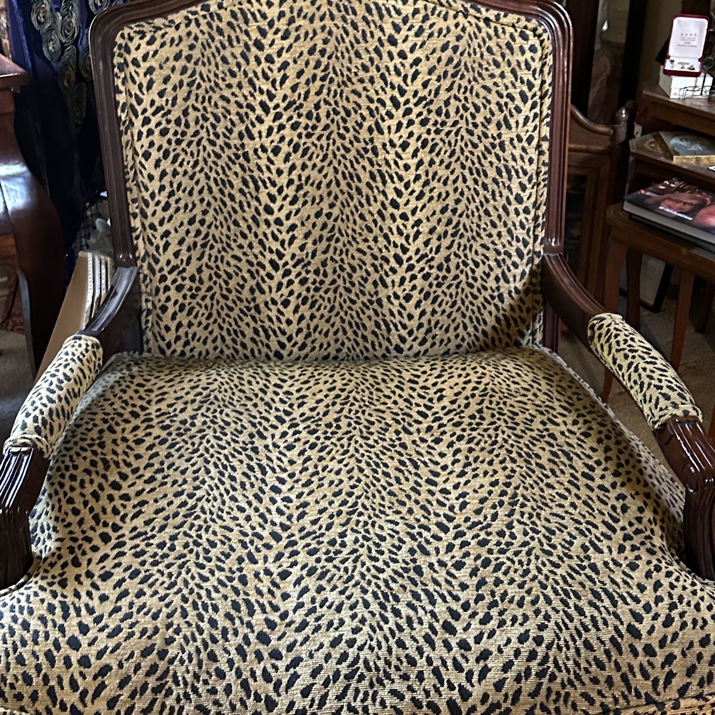 Pair Baker Furniture Custom Side Chairs