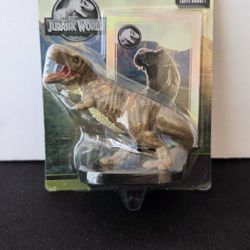 Jurassic World T-Rex Dinosaur Figure 2.5" With Bonus Card Cake Topper Toy 