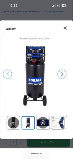Kobalt QUIET TECH 26-Gallon Portable Electric 150 PSI Vertical Air Compressor *2 UNITS*