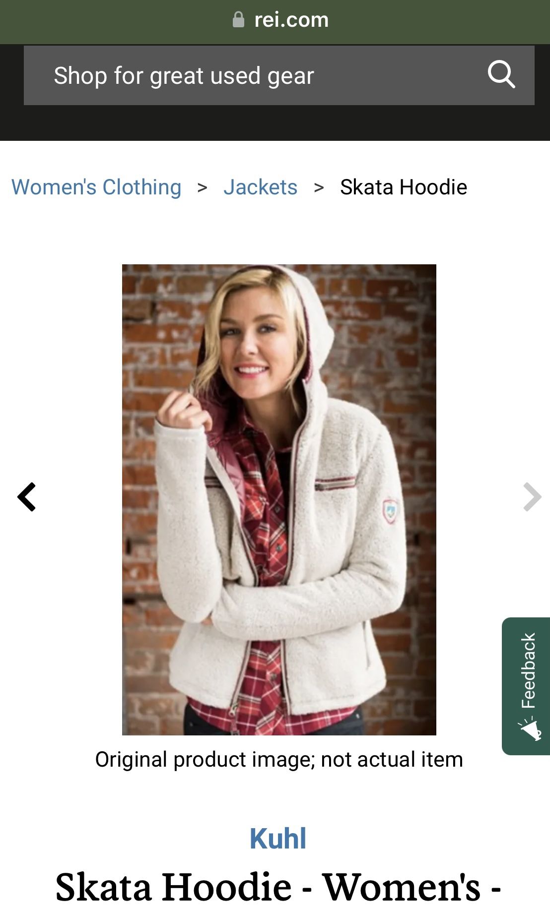 KUHL Skata Fleece Hoodie Zip Women’s Small