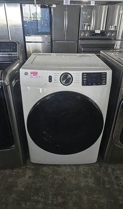 GE Front Load Electric Dryer – Stackable, Sensor Dry, White