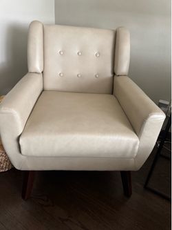 Faux Leather Living Room Chair