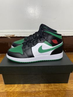 Jordan 1 mid green toe