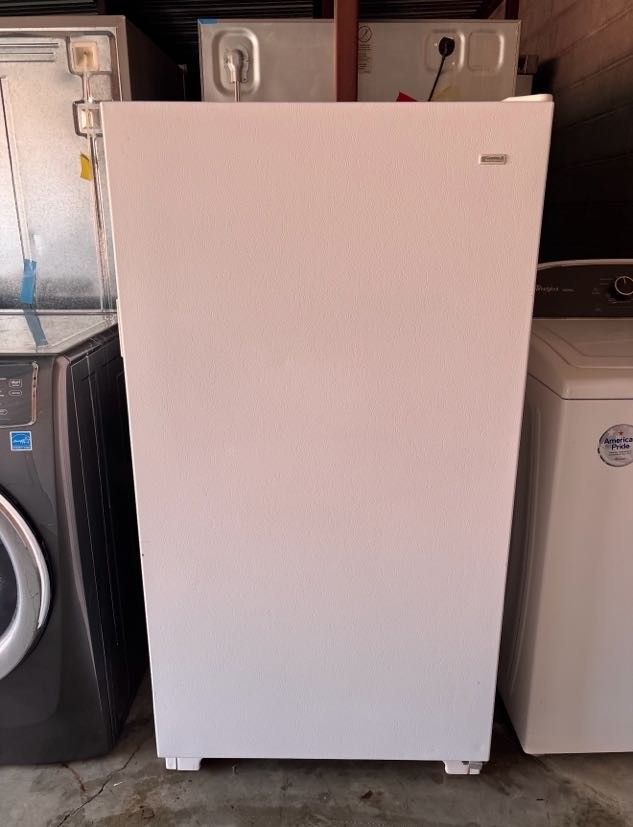 White Kenmore Standing Freezer