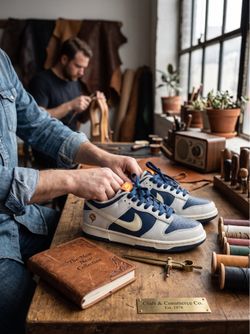 👟 Nike Dunk Low – Blue & Sail